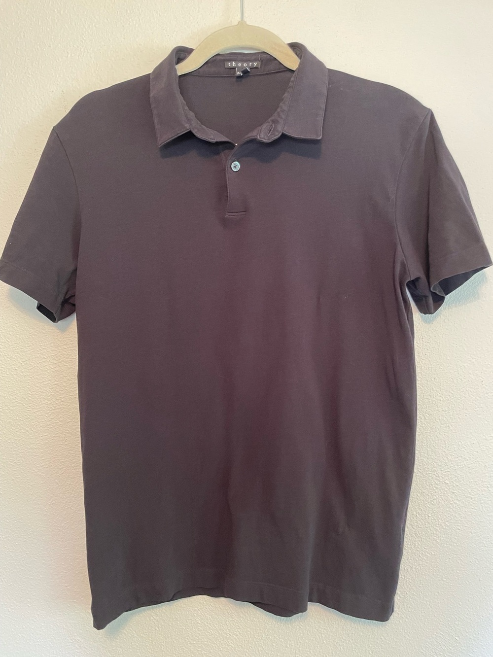 Theory Black Polo Shirt Small